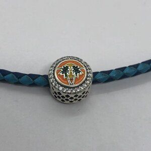 ✨✨Pandora Florida Beach Bead exclusive Charm S925 Silver Travel
